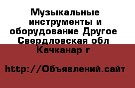 Музыкальные инструменты и оборудование Другое. Свердловская обл.,Качканар г.